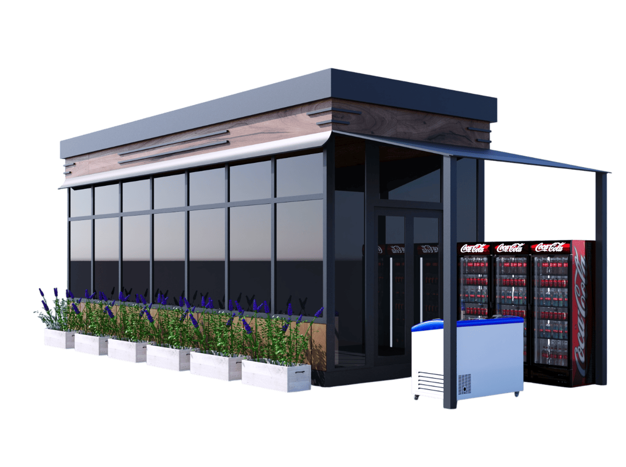 Торговый павильон "Модерн" с навесом