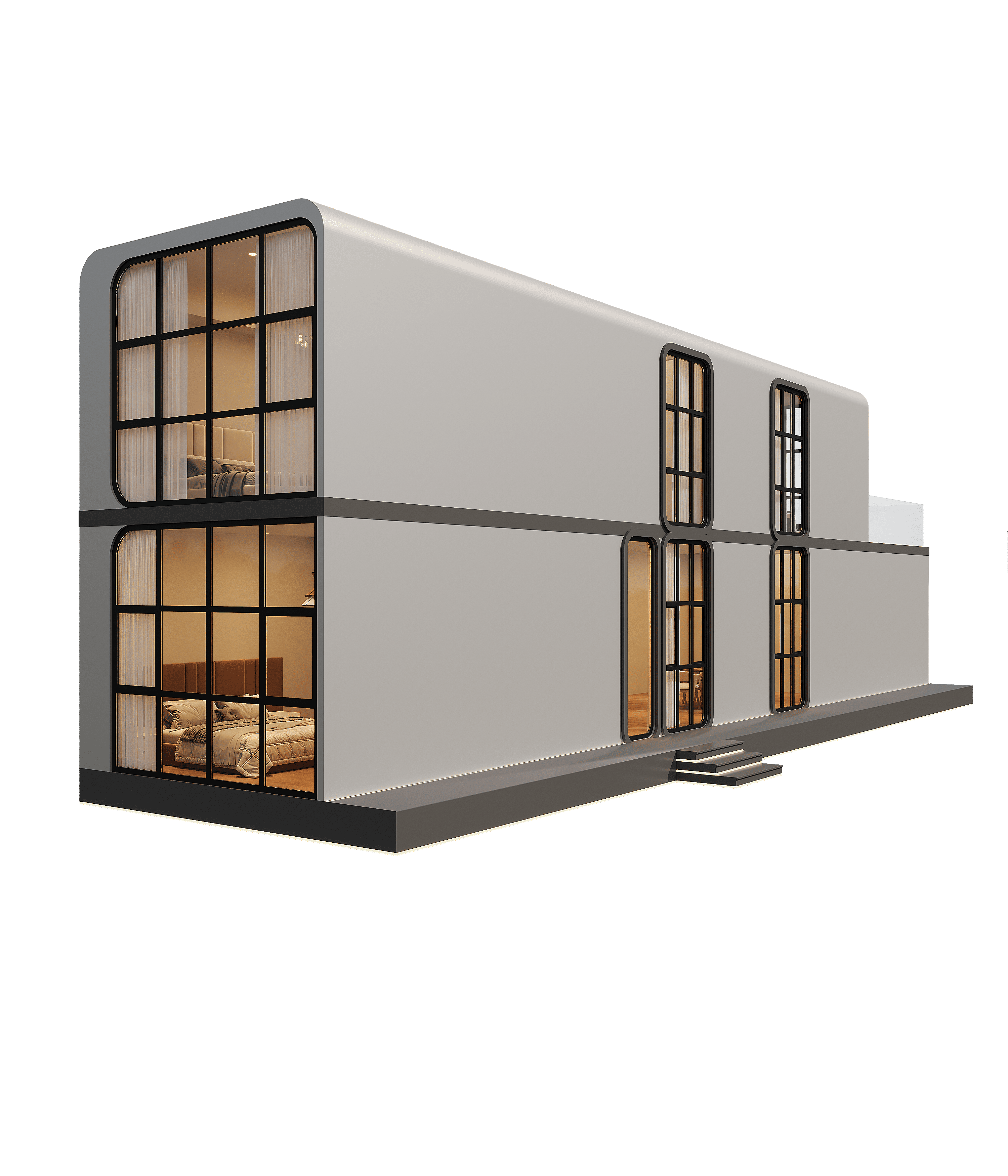 Модульный мини-отель "Futuro" с террасой